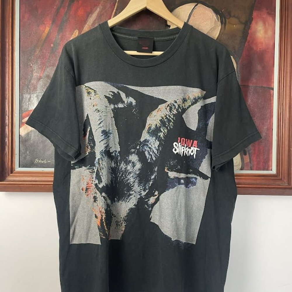 Vintage Slipknot Iowa Og Metal Tee 2002 Japan Tour Big Print